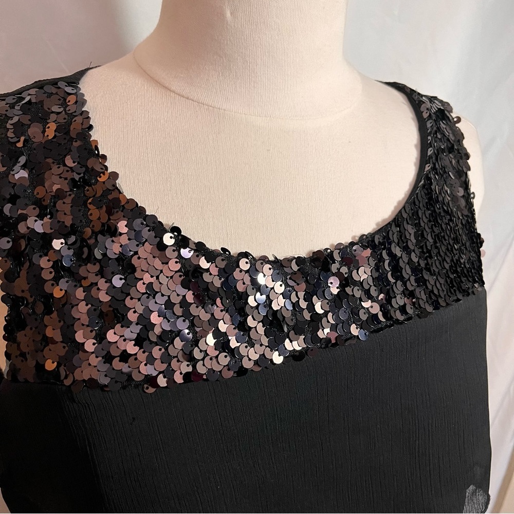 Apt 9 Sequined Ruffled Top - Picture 3 of 4